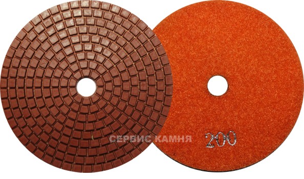 Алмазный гибкий шлифовальный круг MR R0202 Gen Red 100x5 wet №200 (Китай)