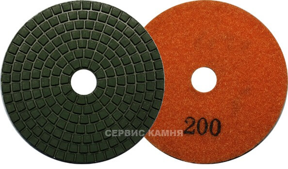 Алмазный гибкий шлифовальный круг NG тип B 100x2,5 wet №200 (Китай)