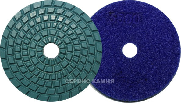 Алмазный гибкий шлифовальный круг ЧВС 100x5 wet №3500 (Украина)