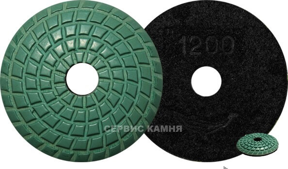 Алмазный гибкий шлифовальный круг ЧВС  грибок  100 wet №1200 (Украина)