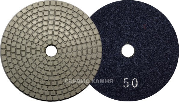 Алмазный гибкий шлифовальный круг ST0201-E1 standard 100x4 wet №50 (Китай)