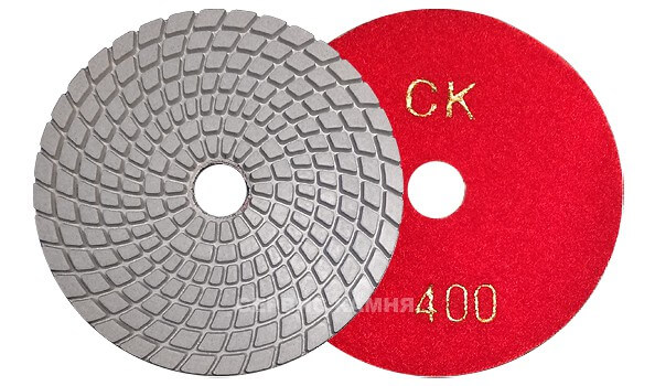 Алмазный гибкий шлифовальный круг FEIYAN белые 100x3,5 wet №400 (Китай)