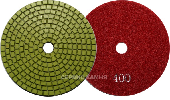 Алмазный гибкий шлифовальный круг ST0201-E1 эко олив. 100x3,5 №400 (Китай)