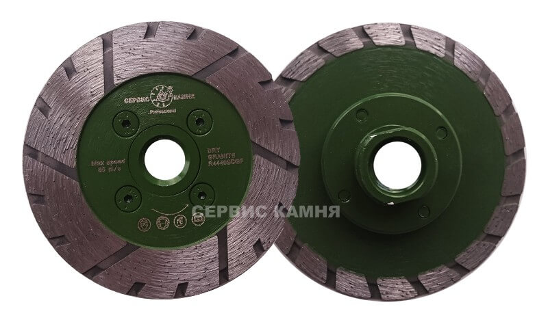 Алмазный диск по граниту GREEN LINE R44409CGF 80x3x16xМ14 мульти (Китай)