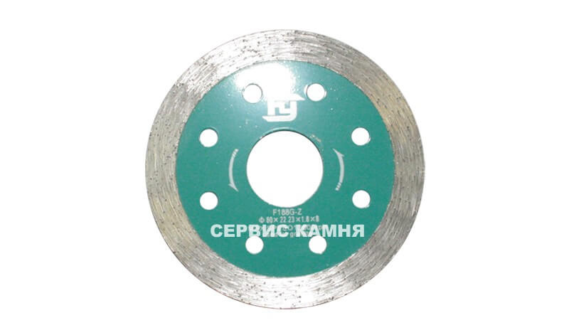 Алмазный диск по граниту FEIYAN F188G-Z 80x2x9x22,2 сплошной (Китай)