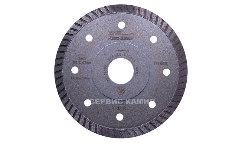 Алмазный диск по граниту EHWA PREMIUM 115x1,2x8x22,2 турбо с усиленным центром (Корея)