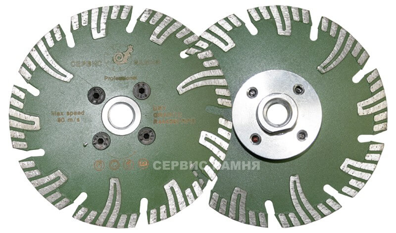 Алмазный диск по граниту GREEN LINE R44406FRPD 125x2,4x8,4xМ14 сегментный с зубом (Корея)