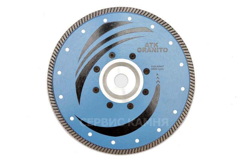Алмазный диск по граниту SORMA 230x3x8x22,23 (фланец) турбо (Италия)