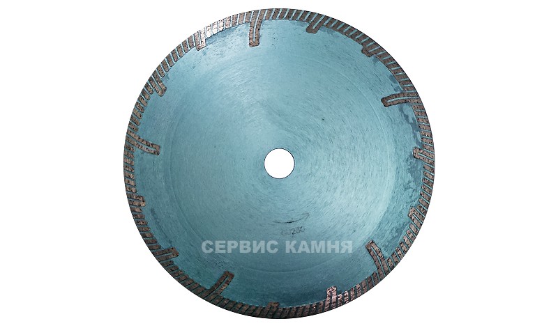 Алмазный диск по граниту GU 230x3x9,3x22,2 турбо с зубом (Китай)