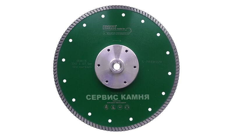 Алмазный диск по граниту EHWA SUPER PREMIUM 230x2,5x7,5xМ14 турбо (Корея)