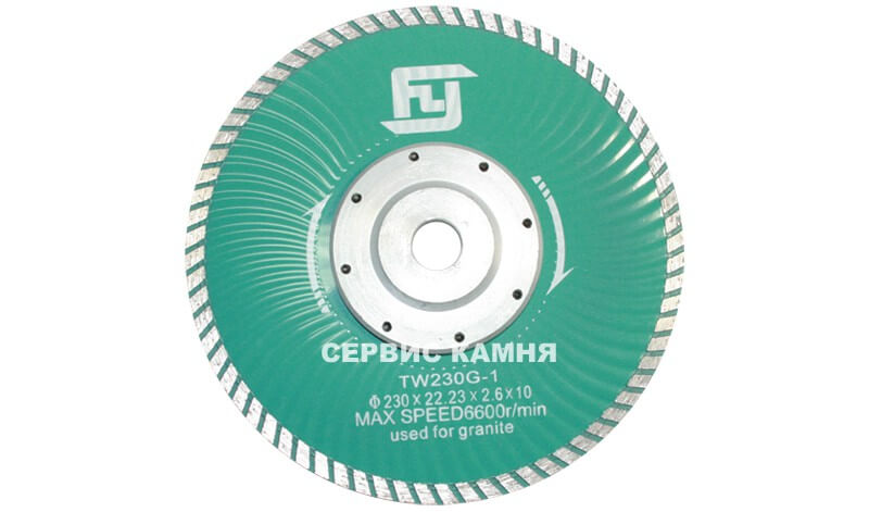 Алмазный диск по граниту FEIYAN TW230G-1-F 230x2,6x8xМ14 турбо (Китай)