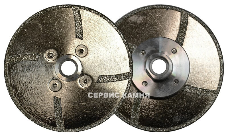 Алмазный диск по мрамору DY 105х2,3х3,0хМ14 Гальв. с зубом (Китай)
