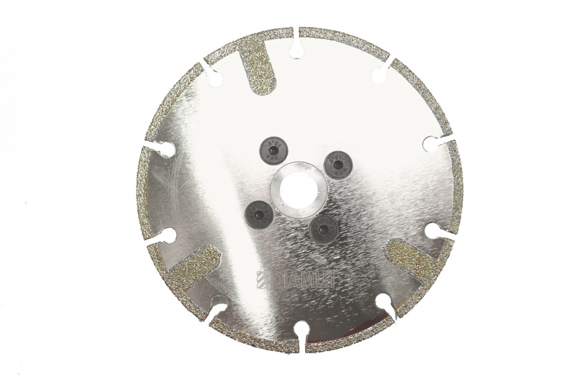 Алмазный диск по мрамору DIAMUT 125х2,5х3,5хМ14 Гальв. с зубом (Италия)
