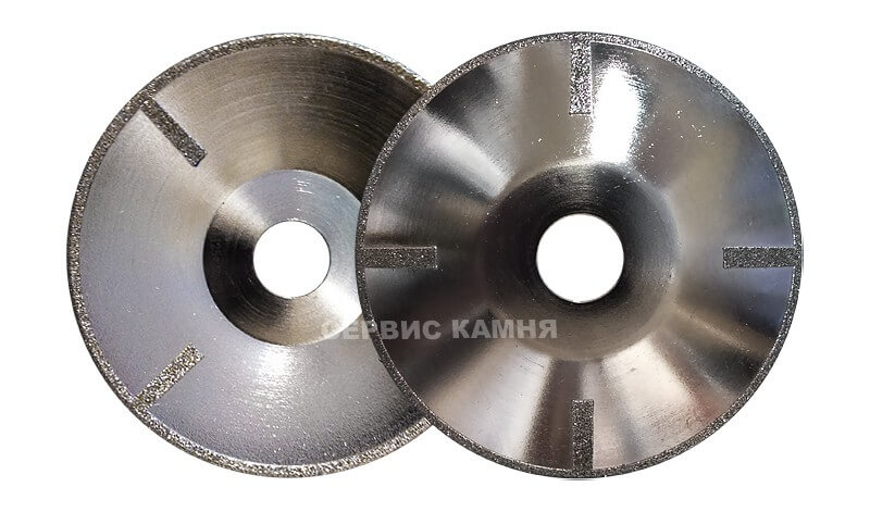 Алмазный диск по мрамору WUXI TS 125х2,5х3х22,2 Гальв. с зубом вогнут. (Китай)