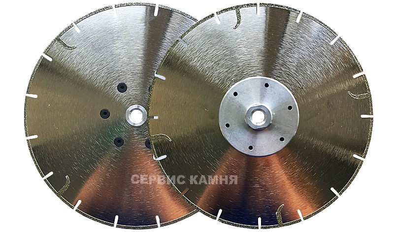 Алмазный диск по мрамору EHWA 230х2,5х5хМ14 FLANGE Гальв. с зубом (Корея)