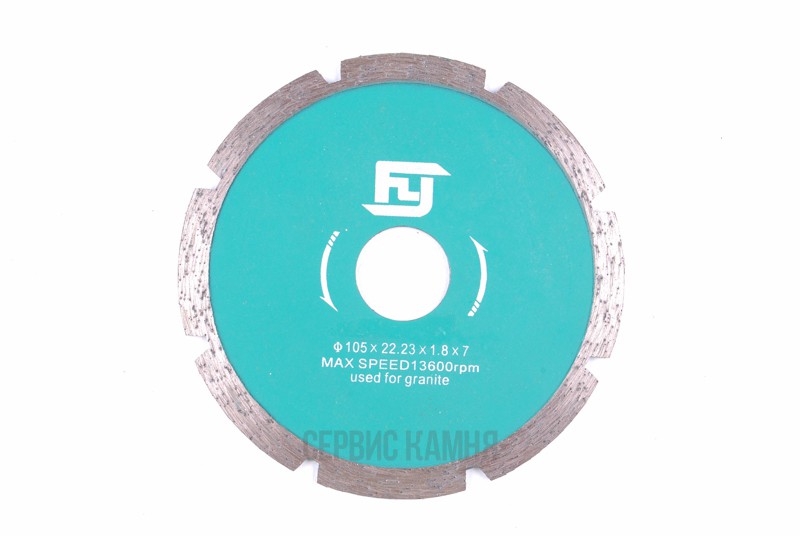 Алмазный диск по граниту FEIYAN 105G-1-0 105x2x8x22,2 турбо (Китай)