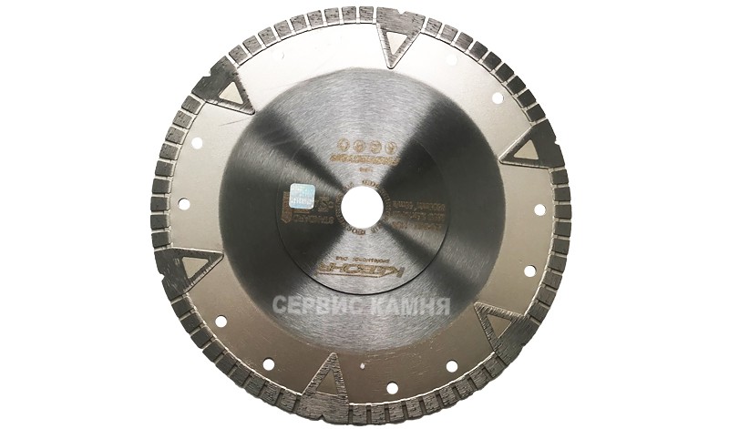 Алмазный диск по граниту KEBOHR PROTECTOR STANDART PLUS 230x3,5x10x22,2 турбо с зубом (Германия)