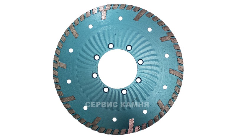 Алмазный диск по граниту АВ 230x2,9x9,6x69 (сменный фланец) турбо с зубом (Китай)