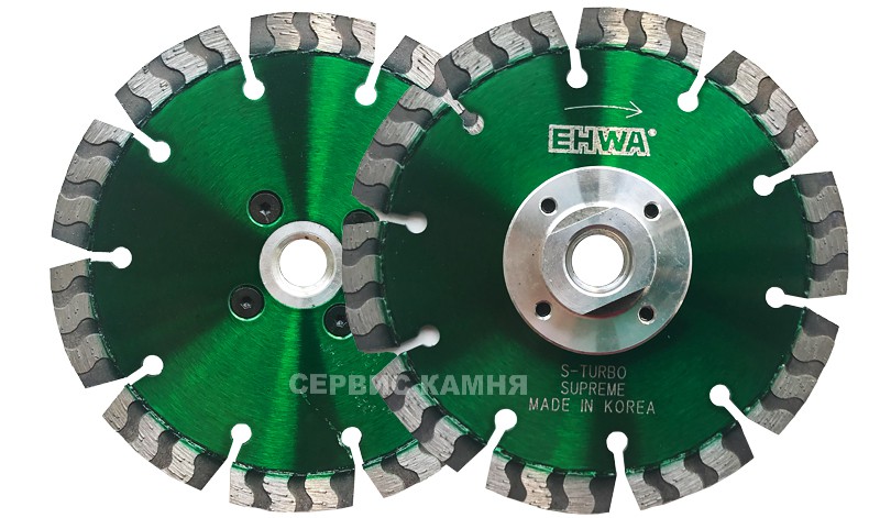 Алмазный диск по граниту EHWA S-TURBO 125х2,4х10хМ14 сегментный (Корея) (Внешний диаметр 125)
