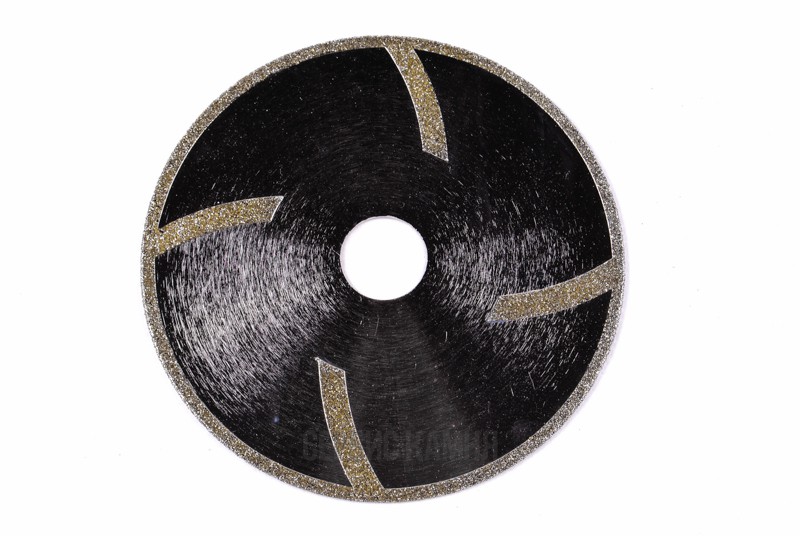 Алмазный диск по мрамору BD 125х2,5х3,5х22,2 Гальв. с зубом (Китай)