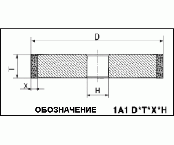 Круг алмазный 1А1 125х3х3х32 АС4 63/50 В2-01 100% 15,2