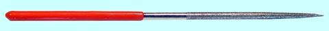 Надфиль Алмазный круглый L160х4 с обрезиненной ручкой "CNIC" 25129
