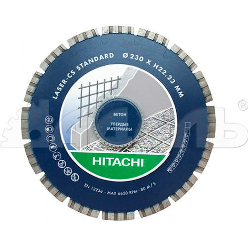 Алмазный диск Hitachi ∅125мм CS /2,2x10/ универсальный