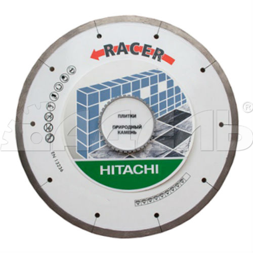 Алмазный диск Hitachi ∅125мм RACER по твердой плитке
