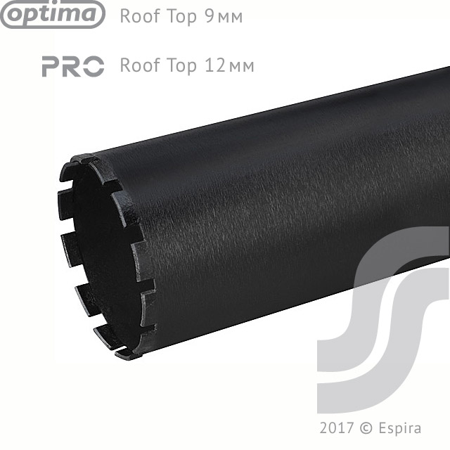 Коронка c хвостовиком 1 ¼" Roof Top Ø47*450*9, 5 сегм.