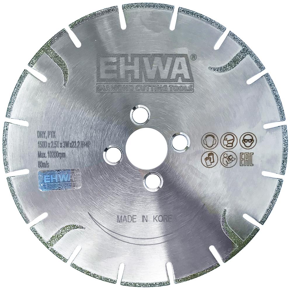 Диск гальванический PTX Ø 150 мм с боковыми сегментами для мрамора EHWA (Эхва)