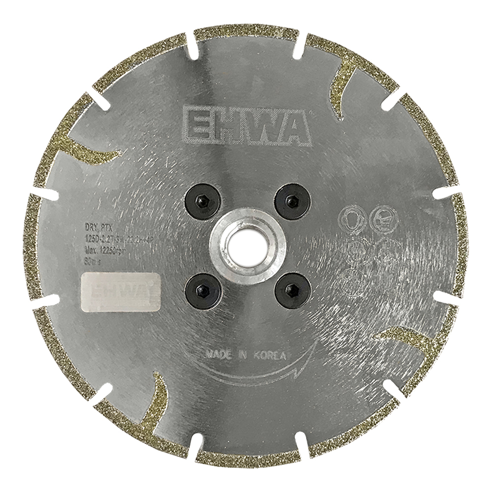 Диск гальванический PTX Ø 125 мм M14 с боковыми сегментами для мрамора EHWA (Эхва)