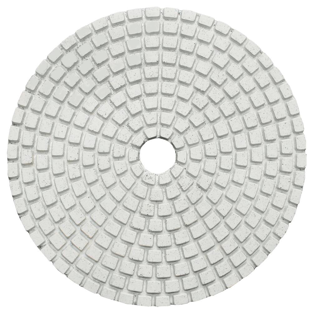 Диск полировальный эластичный PREMIUM WHITE (с водяным охлаждением) Ø100 мм, зерно 50