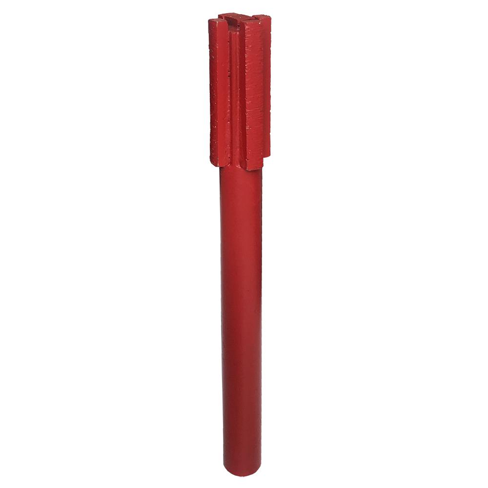 Пальчиковая фреза по мрамору 16×40 Z4+1 M 12 (цвет красный), CDL (СДЛ) (Диаметр 16)